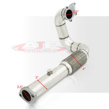 Load image into Gallery viewer, Acura Integra 1990-2001 / Honda Civic 1988-2000 / CRX 1988-1991 / Del Sol 1993-1997 3" T3/T4 Turbo Downpipe (Driverside Exit)