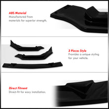 Load image into Gallery viewer, Infiniti Q50 Sport 2014-2017 3-Piece Style Front Bumper Lip Gloss Black