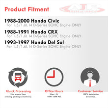Load image into Gallery viewer, Honda Civic 1988-2000 D-Series Bolt-On Aluminum Polished Piping Kit + Blue Couplers