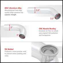 Load image into Gallery viewer, Honda Civic 2006-2011 R18 Bolt-On Aluminum Polished Piping Kit + Blue Couplers