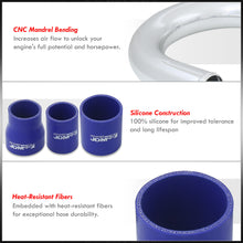 Load image into Gallery viewer, Scion XB 1.5L 2004-2006 Bolt-On Aluminum Polished Piping Kit + Blue Couplers