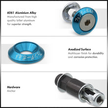 Load image into Gallery viewer, Universal 6pcs JDM Sport Fender Washer M8 Anchor Type Fasteners Kit Blue