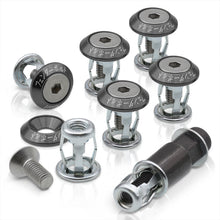 Load image into Gallery viewer, Universal 6pcs JDM Sport Fender Washer M8 Anchor Type Fasteners Kit Gunmetal