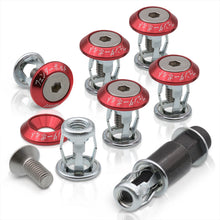 Load image into Gallery viewer, Universal 6pcs JDM Sport Fender Washer M8 Anchor Type Fasteners Kit Red