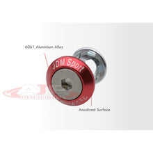 Load image into Gallery viewer, Universal 6pcs JDM Sport Fender Washer M8 Anchor Type Fasteners Kit Red