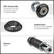 Load image into Gallery viewer, Universal 6pcs JDM Sport Fender Washer M8 Anchor Type Fasteners Kit Black