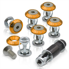Load image into Gallery viewer, Universal 6pcs JDM Sport Fender Washer M8 Anchor Type Fasteners Kit Gold