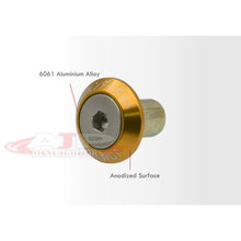 Load image into Gallery viewer, Universal 6pcs JDM Sport Fender Washer M8 Hex Screw Drivet Type Anchor Lock Fasteners Kit Gold
