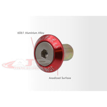 Load image into Gallery viewer, Universal 6pcs JDM Sport Fender Washer M8 Hex Screw Drivet Type Anchor Lock Fasteners Kit Red
