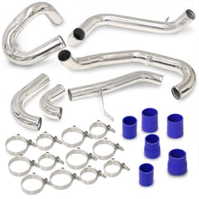 Load image into Gallery viewer, Subaru WRX STI GDA GDB 2002-2007 Bolt-On Aluminum Polished Piping Kit + Blue Couplers