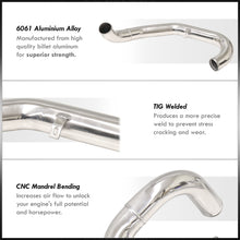 Load image into Gallery viewer, Subaru WRX STI GDA GDB 2002-2007 Bolt-On Aluminum Polished Piping Kit + Blue Couplers