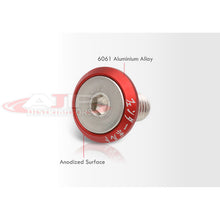 Load image into Gallery viewer, Universal 6 Piece JDM Red Billet Aluminum Engine Bay Dress Up Kit M8 x 20mm Fender Washer