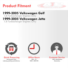 Load image into Gallery viewer, Volkswagen Golf / Jetta / GTI / Bora 1999-2005 1.8T Bolt-On Aluminum Polished Piping Kit + Blue Couplers