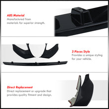 Load image into Gallery viewer, BMW 5 Series G30 2017-2020 3-Piece Style Front Bumper Lip Gloss Black