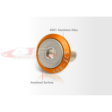 Load image into Gallery viewer, Universal 6 Piece JDM Gold Billet Aluminum Engine Bay Dress Up Kit M8 x 20mm Fender Washer