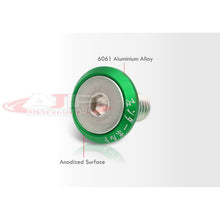 Load image into Gallery viewer, Universal 6 Piece JDM Green Billet Aluminum Engine Bay Dress Up Kit M8 x 20mm Fender Washer