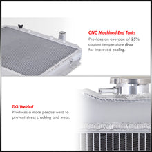 Load image into Gallery viewer, Ford Mustang 1969-1970 / Maverick 1970-1977 / Falcon 1966-1970 / Torino 1968-1969 / Fairlane 1963-1969 4.1L 5.0L Manual Transmission Aluminum Radiator