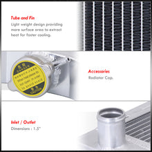 Load image into Gallery viewer, Ford Mustang 1969-1970 / Maverick 1970-1977 / Falcon 1966-1970 / Torino 1968-1969 / Fairlane 1963-1969 4.1L 5.0L Manual Transmission Aluminum Radiator