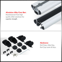 Load image into Gallery viewer, Universal Aluminum 52" Roof Crossbar Cargo Rack with Lock Key