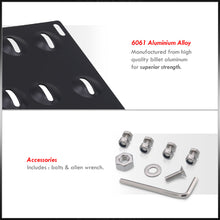 Load image into Gallery viewer, Universal Adjustable Tow Hook Licence Plate Relocator Bracket Black