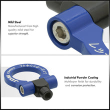 Load image into Gallery viewer, JDM Sport Heavy Duty Mild Steel Blue Front Rear Tow Hook Ring (M12 x 1.75 Thread)