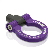 Load image into Gallery viewer, JDM Sport Heavy Duty Mild Steel Purple Front Rear Tow Hook Ring (M12 x 1.75 Thread)