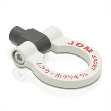 Load image into Gallery viewer, JDM Sport Heavy Duty Mild Steel White Front Rear Tow Hook Ring (M12 x 1.75 Thread)
