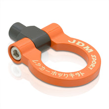Load image into Gallery viewer, JDM Sport Heavy Duty Mild Steel Orange Front Rear Tow Hook Ring (M12 x 1.75 Thread)