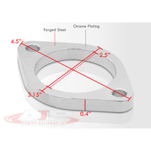 Load image into Gallery viewer, Universal 2.5" 2 Bolt Catback Exhaust Weld-On Adapter Flange