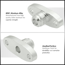 Load image into Gallery viewer, Universal T4 10AN Male Fitting Oil Drain Line Flange Polished