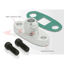 Load image into Gallery viewer, Universal T4 10AN Male Fitting Oil Drain Line Flange Polished