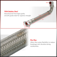 Load image into Gallery viewer, Universal 12" 35mm / 38mm Flexible Wastegate Elbow Dump Tube Pipe