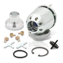 Load image into Gallery viewer, Universal SQV Style Chrome Blow Off Valve BOV + Aluminum O-Ring Weldable Adapter Flange Kit