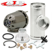 Load image into Gallery viewer, Universal SQV Style Gunmetal Blow Off Valve BOV + 2.5" Aluminum Piping Flange Adapter Kit