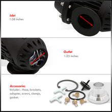 Load image into Gallery viewer, Universal SSQV Style Black Blow Off Valve BOV + Aluminum O-Ring Weldable Adapter Flange Kit