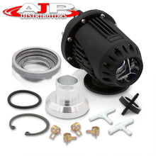 Load image into Gallery viewer, Universal SSQV Style Black Blow Off Valve BOV + Aluminum O-Ring Weldable Adapter Flange Kit