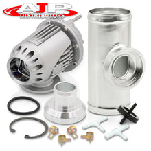 Load image into Gallery viewer, Universal SSQV Style Chrome Blow Off Valve BOV + 2.5" Aluminum Adapter Flange Kit