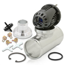 Load image into Gallery viewer, Universal SSQV Style Smoke Blow Off Valve BOV + 2.5" Aluminum Adapter Flange Kit
