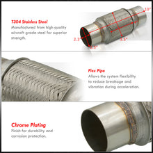Load image into Gallery viewer, Universal Flex Pipe (Length: 10" | Flex Pipe: 4" | Inlet/Outlet: 2.5")