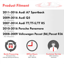 Load image into Gallery viewer, Audi / Porsche Rear White SMD LED License Plate Lights Clear Lens