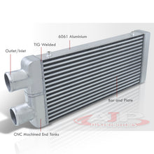 Load image into Gallery viewer, Universal Same Side Aluminum Intercooler (Bar & Plate | Overall: 31.75" x 11.5" x 3.0" | Core: 23.5" x 11.5" x 2.75" | Inlet/Outlet: 2.5")