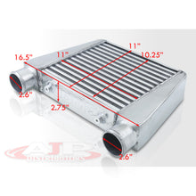 Load image into Gallery viewer, Universal Top Mount Aluminum Intercooler (Tube &amp; Fin | Overall: 16.5&quot; x 11.0&quot; x 2.75&quot; | Core: 11.0&quot; x 11.0&quot; x 3.0&quot; | Inlet/Outlet: 2.5&quot;)
