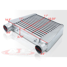Load image into Gallery viewer, Universal Top Mount Aluminum Intercooler (Tube & Fin | Overall: 16.5" x 11.0" x 2.75" | Core: 11.0" x 11.0" x 3.0" | Inlet/Outlet: 2.5")