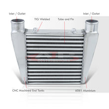 Load image into Gallery viewer, Universal Top Mount Aluminum Intercooler (Tube & Fin | Overall: 16.5" x 11.0" x 2.75" | Core: 11.0" x 11.0" x 3.0" | Inlet/Outlet: 2.5")