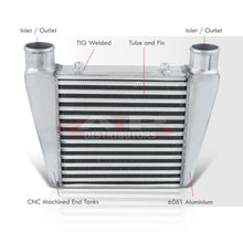 Load image into Gallery viewer, Universal Top Mount Aluminum Intercooler (Tube &amp; Fin | Overall: 16.5&quot; x 11.0&quot; x 2.75&quot; | Core: 11.0&quot; x 11.0&quot; x 3.0&quot; | Inlet/Outlet: 2.5&quot;)
