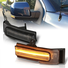 Load image into Gallery viewer, Ford F150 2015-2020 Front Amber Sequential LED Side Mirror Signal Marker Lights Clear Len