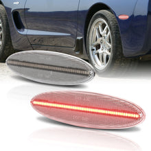 Load image into Gallery viewer, Chevrolet Corvette C5 1997-2004 Rear Red LED Side Marker Lights Clear Len