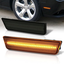 Load image into Gallery viewer, Dodge Challenger 2008-2014 Front Amber LED Side Marker Smoke Len
