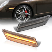 Load image into Gallery viewer, Porsche Carrera 997 2005-2012 / Boxster 987 2005-2012 / Cayman 987 2005-2012 Front Amber LED Side Marker Lights Clear Len