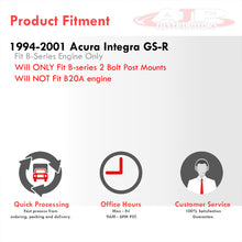 Load image into Gallery viewer, Honda Civic 1996-2000 / Del Sol 1993-1997 / Acura Integra 1994-2001 D to B Series Conversion (MT only) Post Mount For 2 Bolt Engine